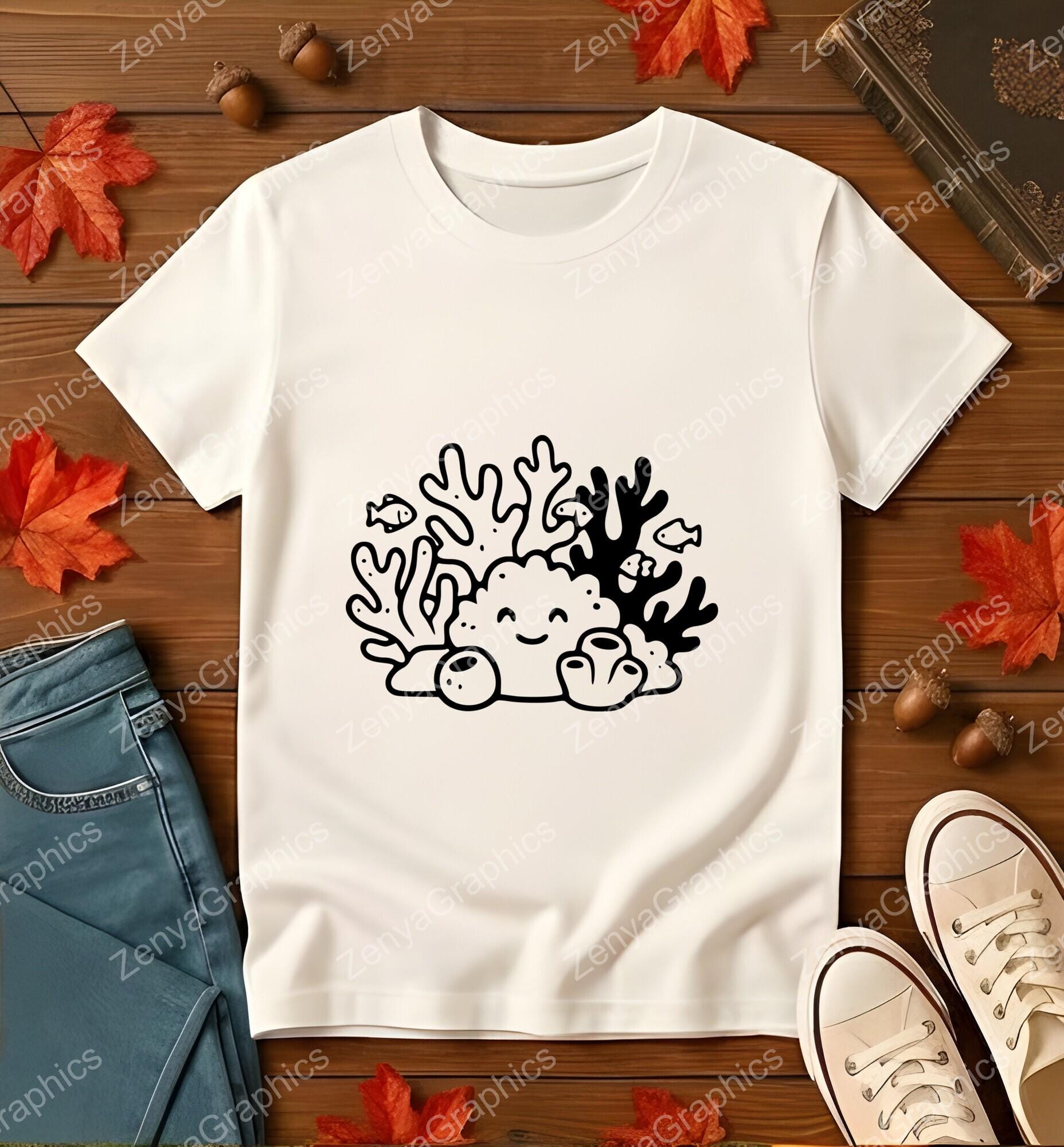 Cute Coral Reef Silhouette SVG PNG JPG | Ocean Theme Cut File for ...