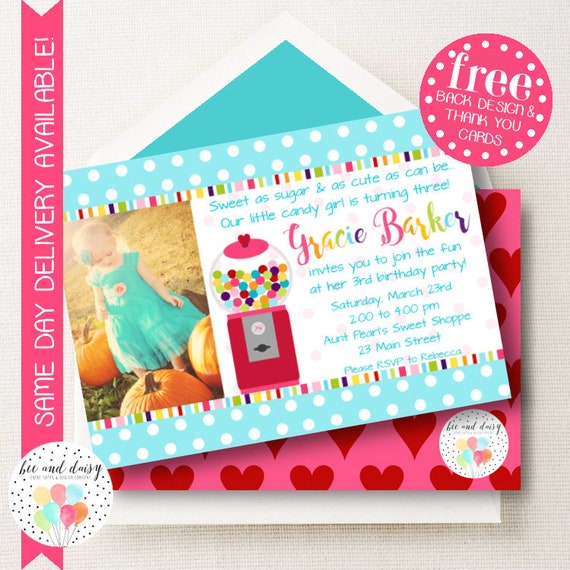 gumball invitation for girls birthday party printable printable party invitations for kids