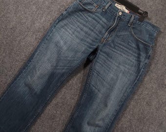 Pantalones vaqueros Levi's 559 vintage para hombre, talla 34x30, color azul, corte recto relajado, estilo Y2K.