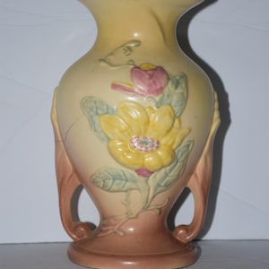 Vintage Mid-Century Two-Handled HULL POTTERY Flower Vase
