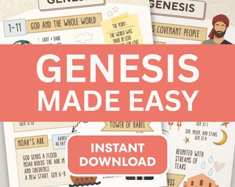 Genesis Bible Study Printables: Jesus-Centered Old Testament (PDF)