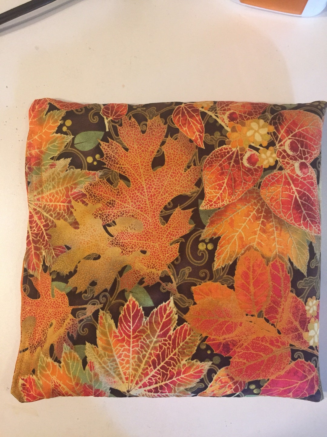 Rice Heating Pad or Ice Pack Fall Leaves Free Shipping Etsy