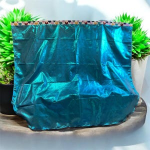 Praise Dance Flags Turquoise Flexi Rod Banners for Church Worship, Prophetic Christian Praise & Spiritual Dance Props