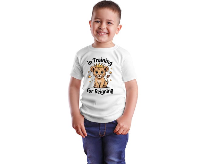 Toddlers  In training for reigning Lion shirt, Kids Christian tee , VBS shirt , Church camp tee , church merch