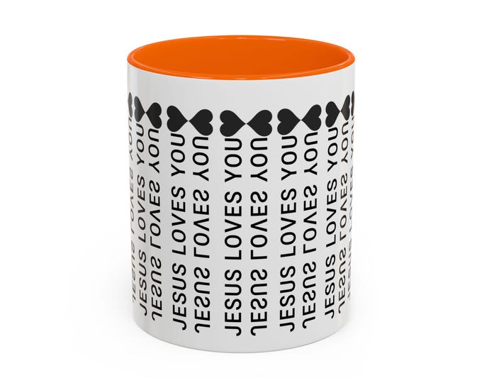 Hidden Message Jesus Loves You Accent Coffee Mug - New believer Faith Gift , Christian Mug, Prayer Journals, Daily Motivation, [...]