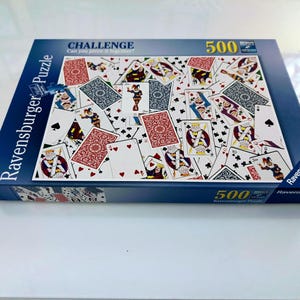 Ravensburger 52 Shuffle Challenge Series Jigsaw Puzzle (500 Piece) Made in Germany. Soft Click Technology.