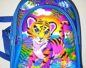 Original Lisa Frank Forrest Mini Backpack: Tiger Lunch Pack Purse. The OG