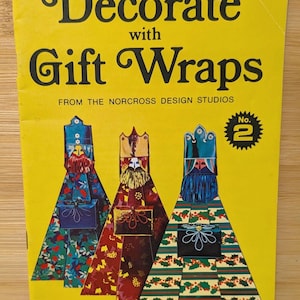 Vintage 1971 Gift Wrap Craft Book – Pack-O-Fun No. 2 – Norcross – Bow & Paper Décor Guide How to DIY