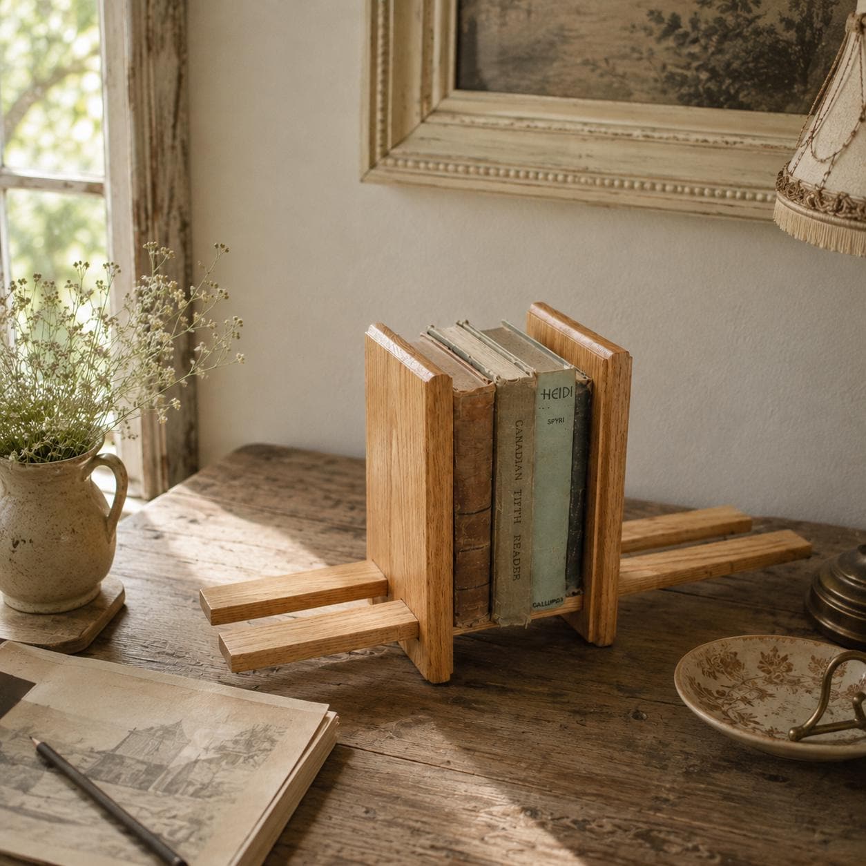 Vintage Book Rack - Etsy