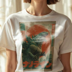 Vintage Godzilla T-Shirt | Japanese Monster Shirt | Retro Kaiju Tshirt | Tokyo Destruction Tee | Japanese Streetwear | Anime Shirt