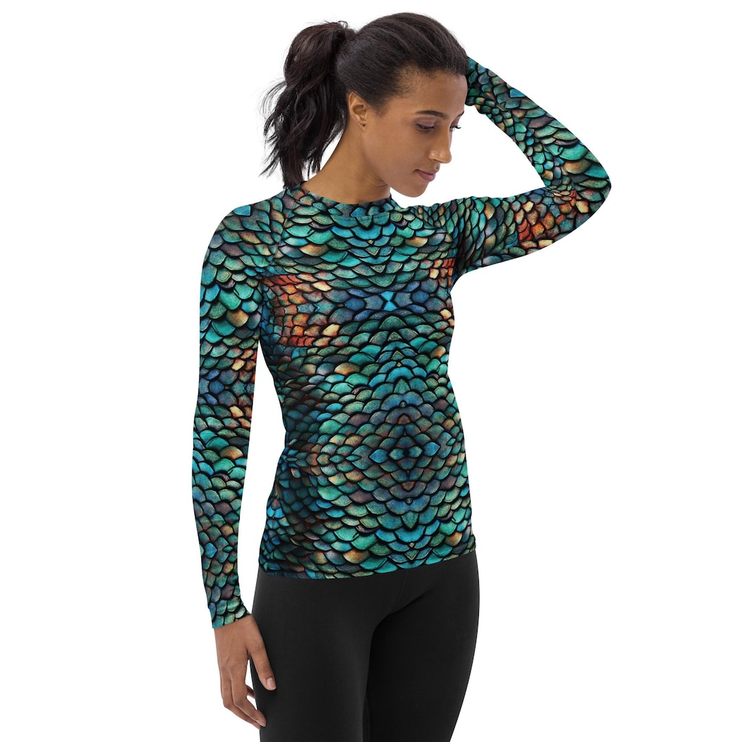Dragon Scales Mermaid Rash Guard - Etsy