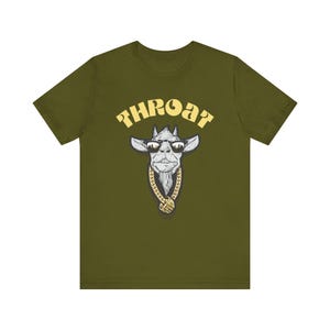 Throat Goat Raunchy Humor Throat Goat TShirt  Bold GOAT Meme Tee, Funny Adult Goat Perfect Party Prank Gift Unisex Jersey Short Sleeve