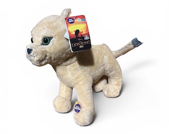 Peluche grande de Nala de El Rey León de Disney con sonido de rugido, 40 cm (16 pulgadas), NUEVO con etiqueta.