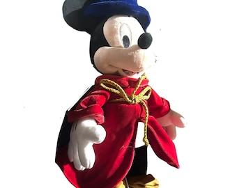 Peluche grande de Mickey Mouse mago de Fantasía, original de Disney Store, de 61 cm (24 pulgadas), NUEVO.