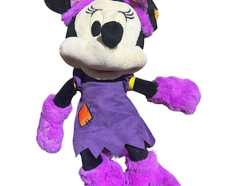Peluche de Minnie Mouse original de Halloween de Disney Store, juguete suave de 40 cm (16 pulgadas) NUEVO