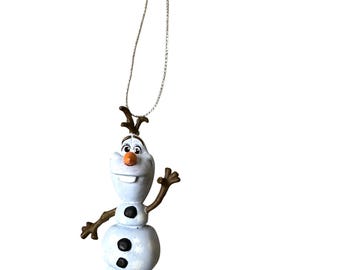 Figura de PVC de Olaf, el muñeco de nieve de Frozen, de Disney Store, para colgar en el árbol de Navidad, 6 cm.