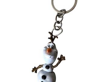 Figura de PVC de Olaf el muñeco de nieve de Frozen de Disney Store, llavero de 6 cm.