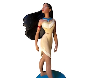 Figura de PVC de la Princesa Pocahontas de Disney Store, adorno para tarta de 7,6 cm