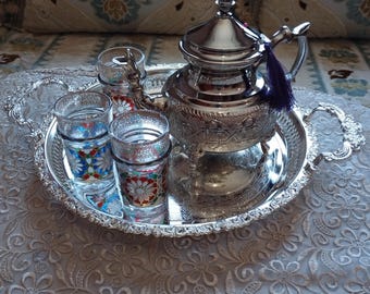 Handmade Moroccan Brass Teapot – Traditional Mint Tea Kettle, Marrakech Craftsmanship