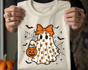 Lace Ghost Halloween PNG, Girly Coquette Sublimation (Digital Download)