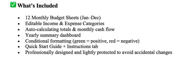 Monthly Budget Tracker | Simple Budget Planner | Personal Finance ...