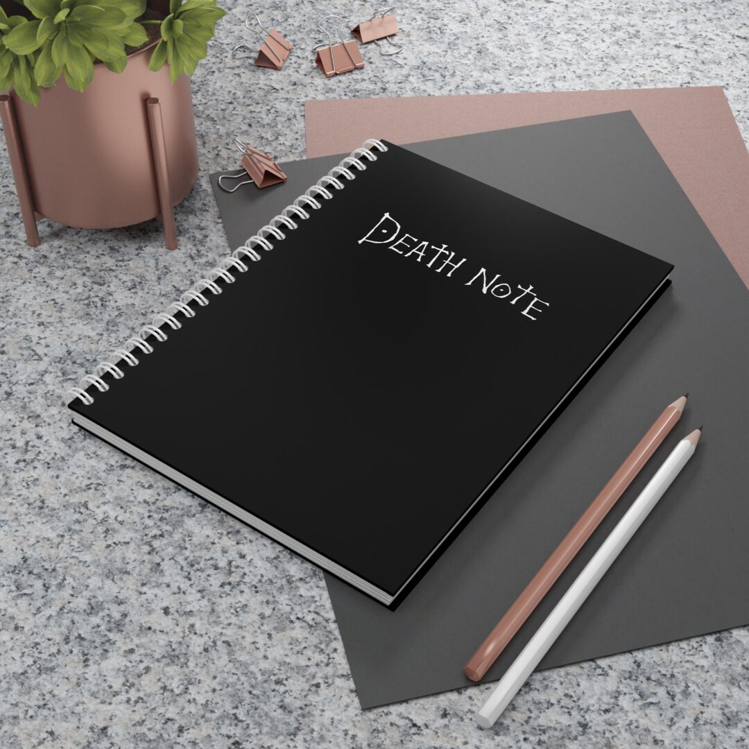 Death Note Anime Spiral Notebook, Anime Lover Journal, Gothic Goth ...