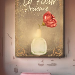 La Fleur Ancienne Vintage Floral Art Print - Antique Botanical Wall Decor