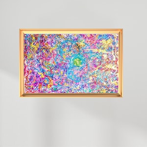 Opere d&#39;arte digitali astratte, eclettiche e selvagge - Espressionismo luminoso e vibrante