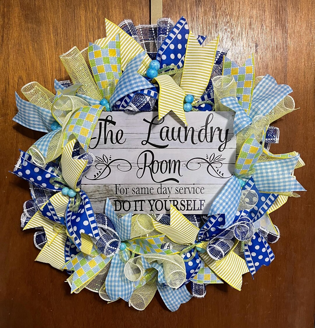 Laundry Room Wreath - Etsy
