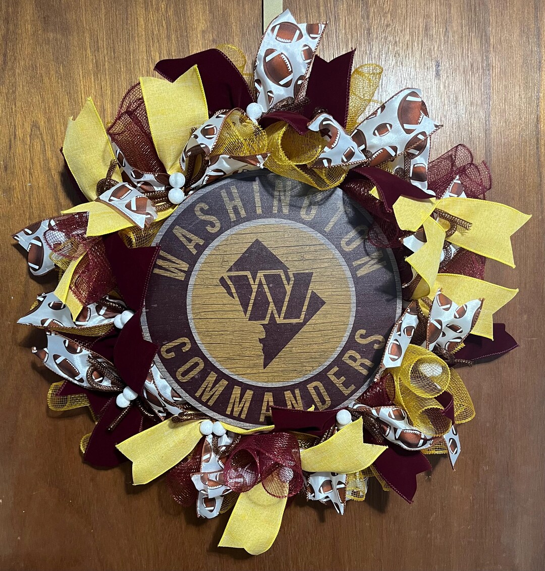 Commanders Decor Washington Commanders Wreath - Etsy