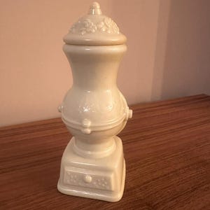 Vintage Avon Sonnet Cologne Bottle – 5 oz – White Glass Decanter – Empty