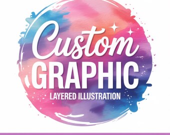 Personalized Illustration SVG Files for Cricut: (Custom Clipart Sublimation, Made to Order Design Service)