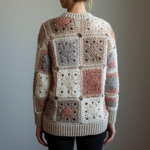 Boho Floral Lace Patchwork Cardigan Crochet Pattern