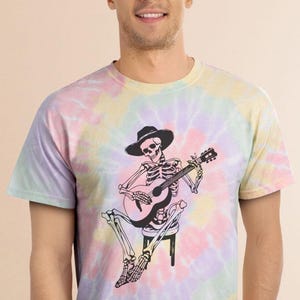 Grateful Dead Spiral Tie-Dye Tee, Psychedelic T-Shirt, Vintage Rock Clothing, Retro Hippie Shirt, Festival Fashion Apparel