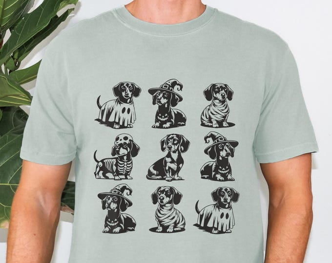 Dachshund Halloween shirt, Dachshund Halloween, Wiener Dog Shirt, Dachshund Mom, Dachshund Fall, Comfort Colors Dog Mom, Doxie Mom
