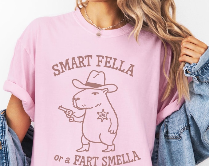 Comfort Colors Smart Fella or a Fart Smella Shirt