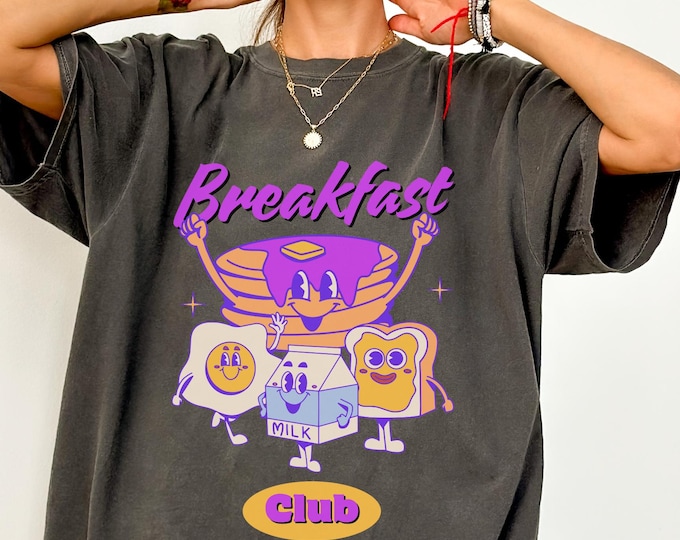 Breakfast Club Shirt, Retro Breakfast T Shirt, Vintage The Breakfast Club Tshirt,  Movie shirt, Comfort Colors tshirt, Pancakes Shirt
