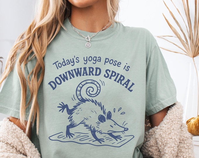 Comfort Colors® Funny Yoga Shirt, Yoga Lover Shirt, Fitness Workout Shirt, Exercise Shirt, Yoga Shirt for Mom, Yoga Pose Shirt