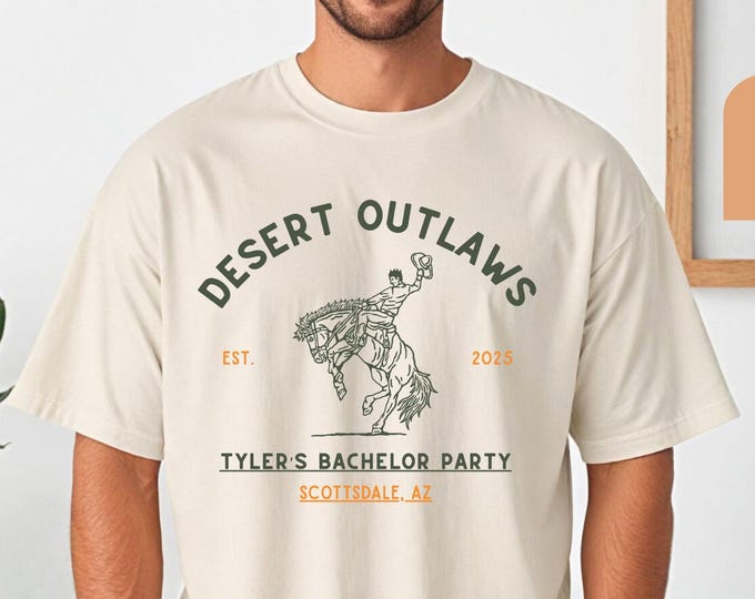 Custom Western Bachelor Party Shirts, Personalized Bachelor Tee, Bachelor Weekend Groomsmen Gift, Western Cowboy Groomsmen Gift