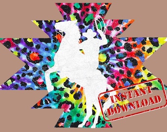 Trendy Distressed Aztec PNG | Tie-Dye cowboy PNG | vintage western PNG, rodeo southwestern sublimation Digital File