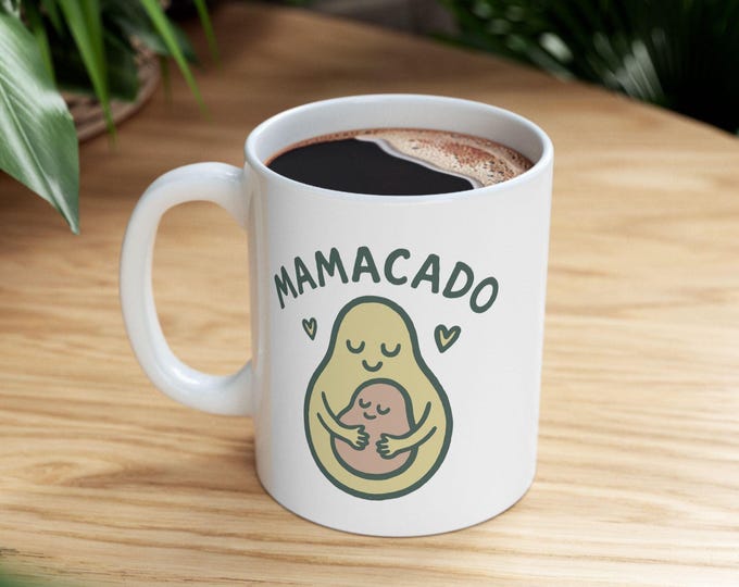 Mamacado Mug, Mom To Be Mug, Baby Shower Gift, Pregnancy Announcement Mug, Gift For New Parents, Mothers Day Gift, New Mom Gift, Mama Mug