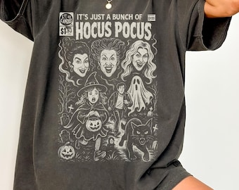 Hocus Pocus Comfort Colors Shirt, Hocus Pocus Shirt, Sanderson Sisters Shirt, Halloween Shirt, Oversized Halloween Shirt, Party Tee