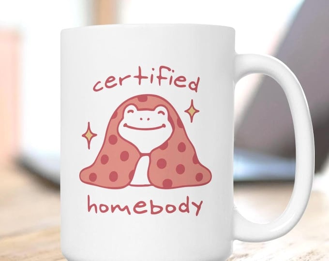 Certified Homebody Frog Mug