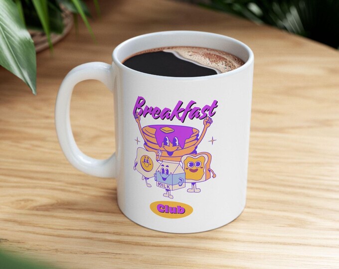 Brunch Coffee Mug: Gift for Foodie, Breakfast Club