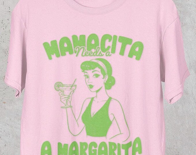 Featured listing image: Retro 'Mamacita Margarita' Tee, Funny mom shirt, Women's Graphic Tee, Cute Summer Shirt, Gift for Mom, Comfort Colors Tee