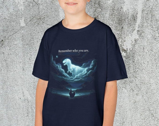 Remember Who You Are Kids Shirt, Funny Evolution Joke Meme Kids shirt, Chicken Dinosaur Kids Tee