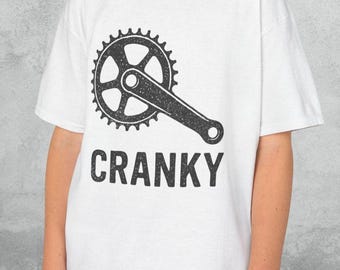 Cranky Bike Kids Tee, Mountain Bike Kids Shirt