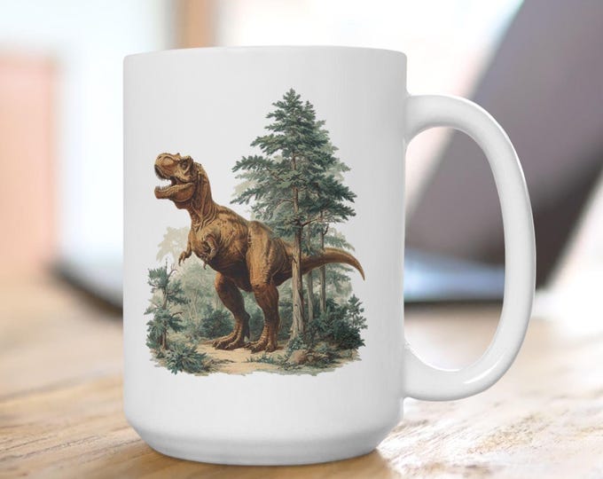 T-Rex Mug, 90's Retro Dinosaur Mug
