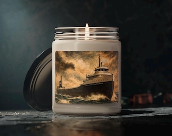 Edmund Fitzgerald Candle, 9oz Soy Wax Edmund Fitzgerald Scented Candle