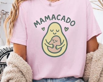 Mamacado Avocado Mom T-Shirt, Baby Announcement Shirt